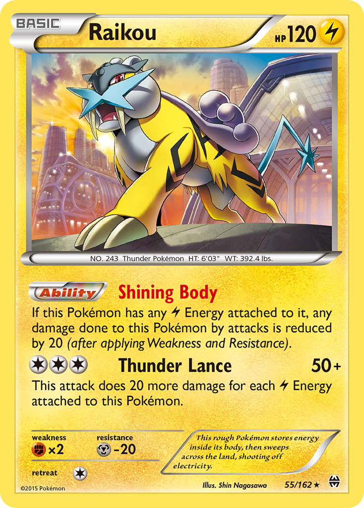 Raikou (55/162) [XY: BREAKthrough] | Golgari Games