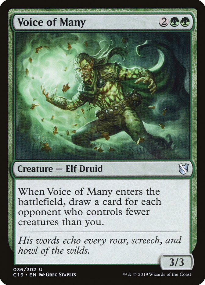 Voice of Many [Commander 2019] | Golgari Games