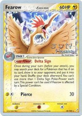 Fearow (18/100) (Delta Species) (Flyvees - Jun Hasebe) [World Championships 2007] | Golgari Games