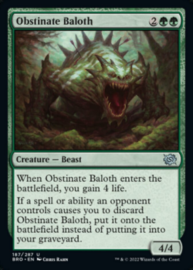 Obstinate Baloth [The Brothers' War] | Local Legends