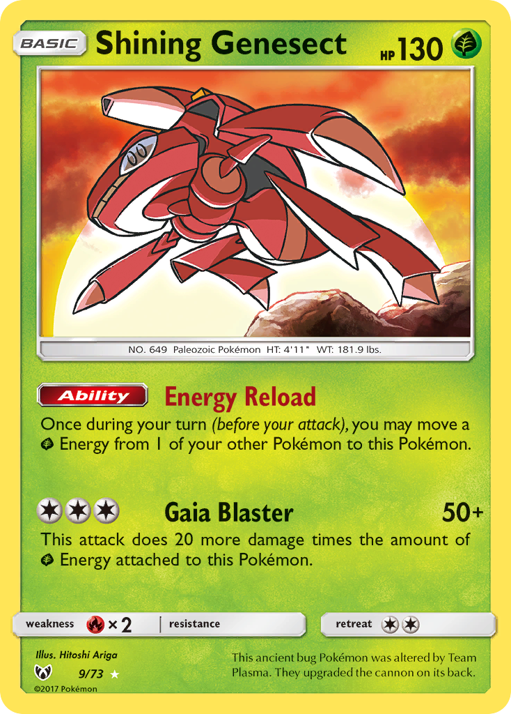 Shining Genesect (9/73) [Sun & Moon: Shining Legends] | Golgari Games