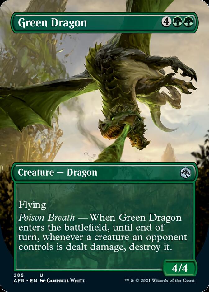 Green Dragon (Borderless Alternate Art) [Dungeons & Dragons: Adventures in the Forgotten Realms] | Local Legends