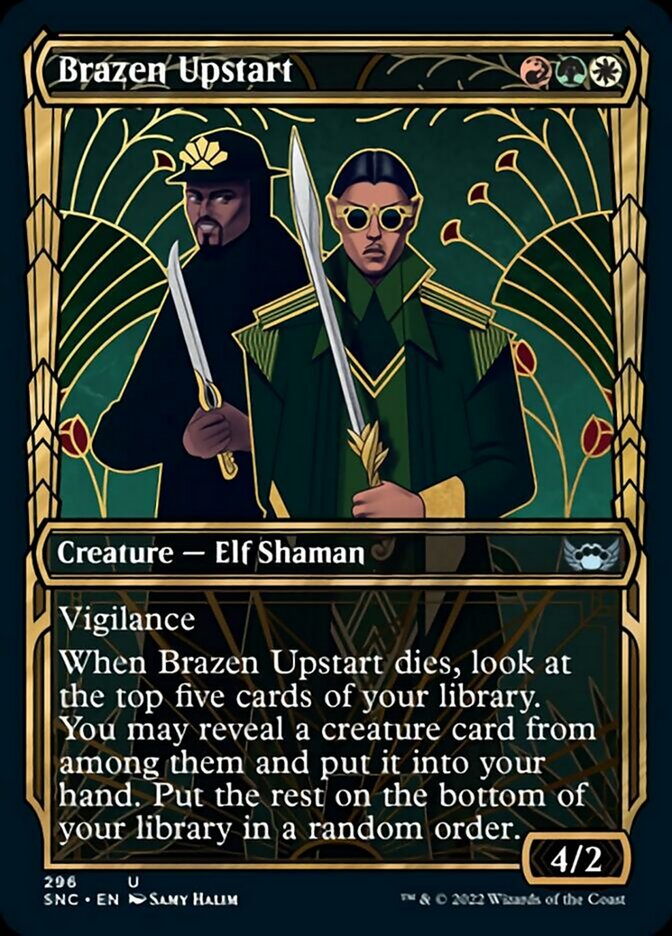 Brazen Upstart (Showcase Golden Age) [Streets of New Capenna] | Golgari Games