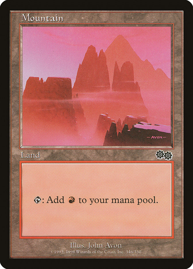Mountain (346) [Urza's Saga] | Local Legends
