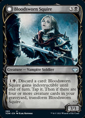 Bloodsworn Squire // Bloodsworn Knight (Showcase Fang Frame) [Innistrad: Crimson Vow] | Golgari Games