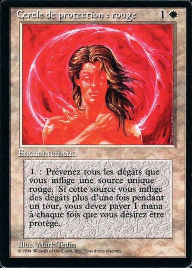 Circle of Protection: Red [Foreign Black Border] | Golgari Games