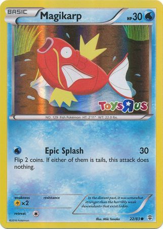 Magikarp (22/83) (Toys R Us Promo) [XY: Generations] | Golgari Games