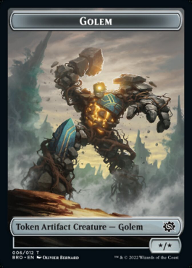 Golem Token [The Brothers' War Tokens] | Golgari Games