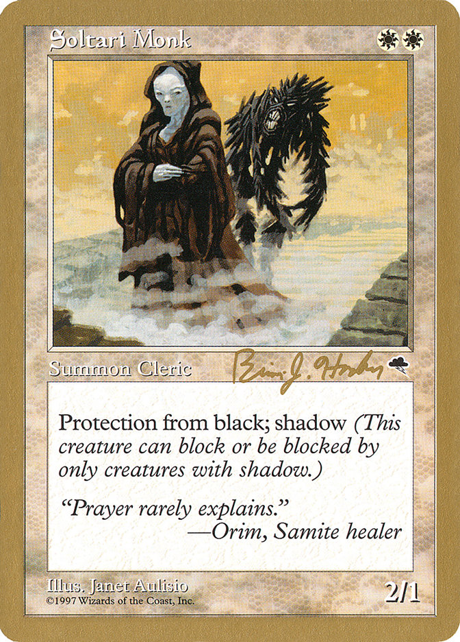 Soltari Monk (Brian Hacker) [World Championship Decks 1998] | Local Legends