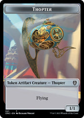 Myr // Thopter Double-Sided Token [Phyrexia: All Will Be One Commander Tokens] | Golgari Games