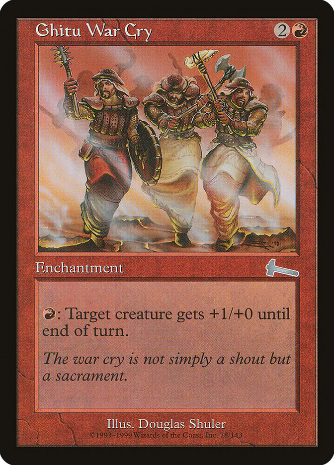 Ghitu War Cry [Urza's Legacy] | Local Legends