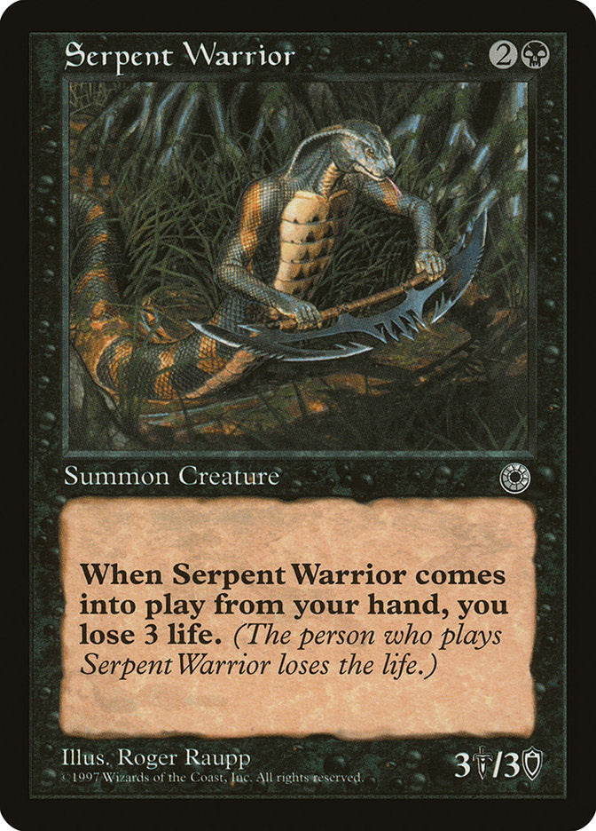 Serpent Warrior [Portal] | Golgari Games