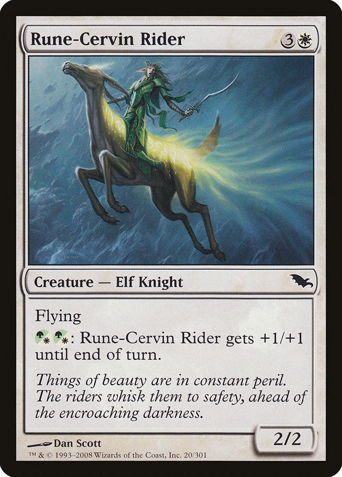 Rune-Cervin Rider [Shadowmoor] | Golgari Games