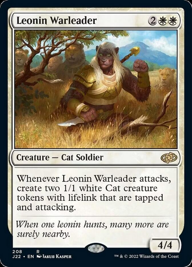 Leonin Warleader [Jumpstart 2022] | Golgari Games