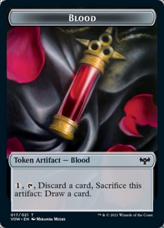 Blood // Boar Double-sided Token [Innistrad: Crimson Vow Tokens] | Golgari Games