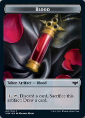 Blood // Wolf (014) Double-sided Token [Innistrad: Crimson Vow Tokens] | Golgari Games