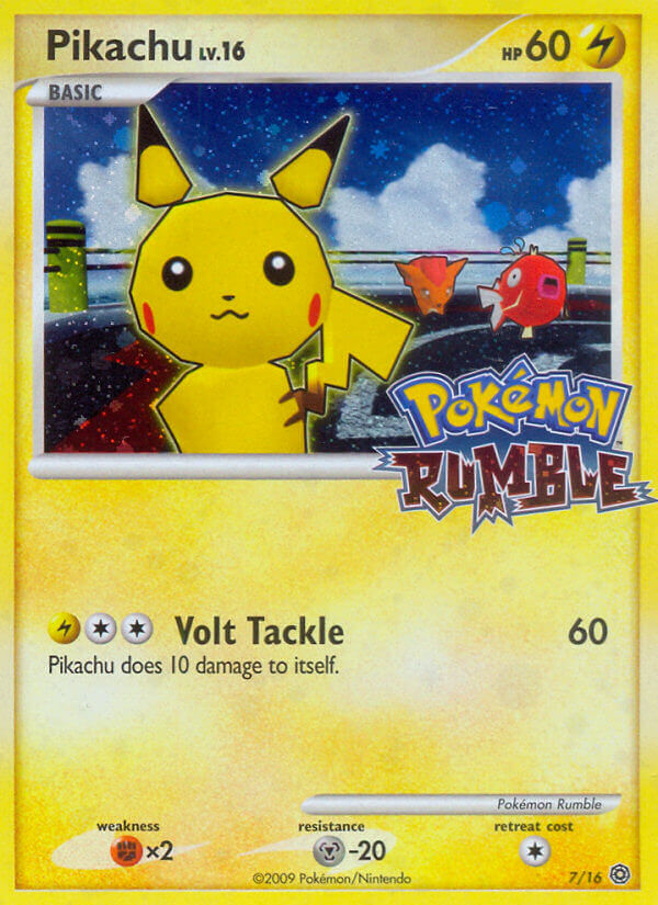 Pikachu (7/16) [Pokémon Rumble] | Golgari Games