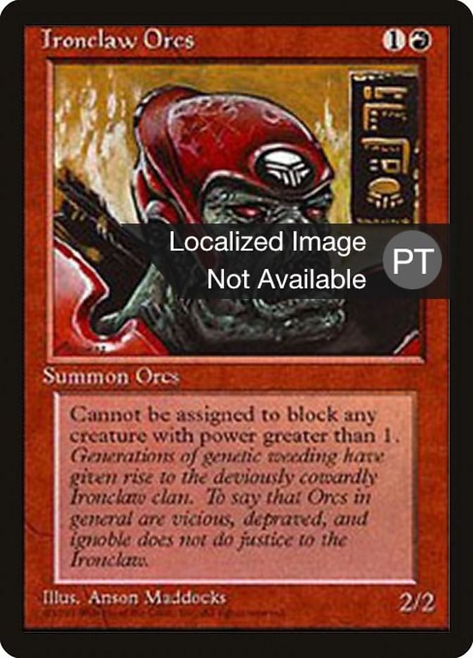 Ironclaw Orcs [Fourth Edition (Foreign Black Border)] | Local Legends