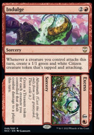 Indulge // Excess (Promo Pack) [Streets of New Capenna Commander Promos] | Golgari Games