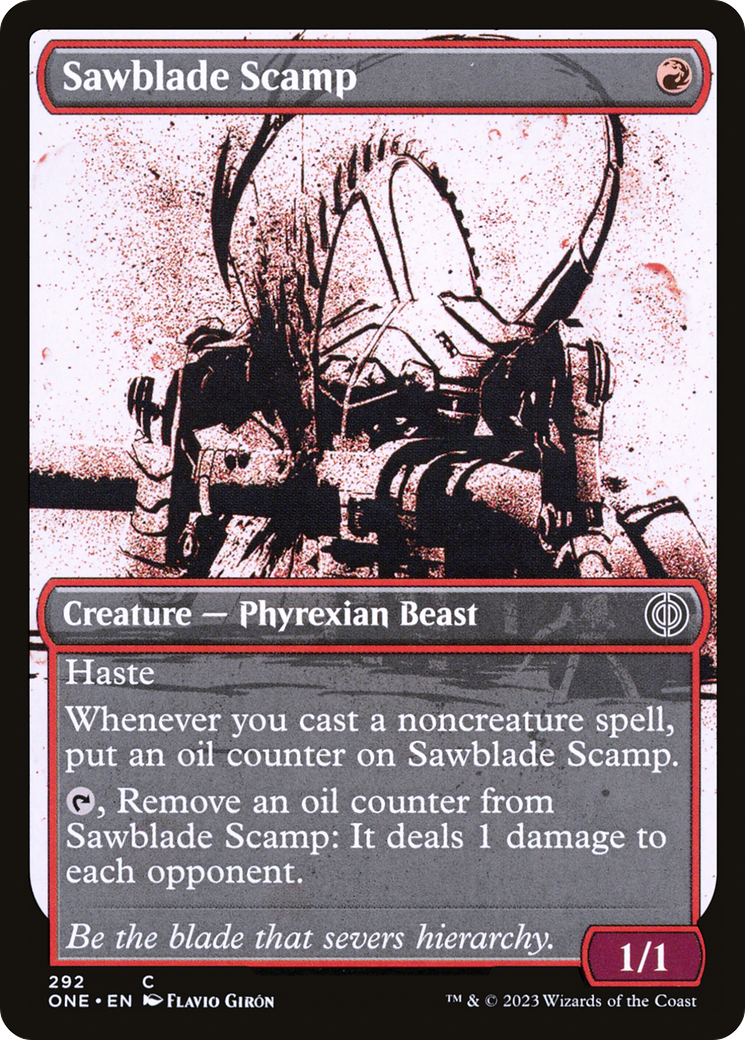 Sawblade Scamp (Showcase Ichor) [Phyrexia: All Will Be One] | Golgari Games