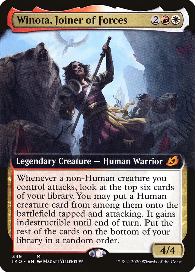 Winota, Joiner of Forces (Extended Art) [Ikoria: Lair of Behemoths] | Golgari Games