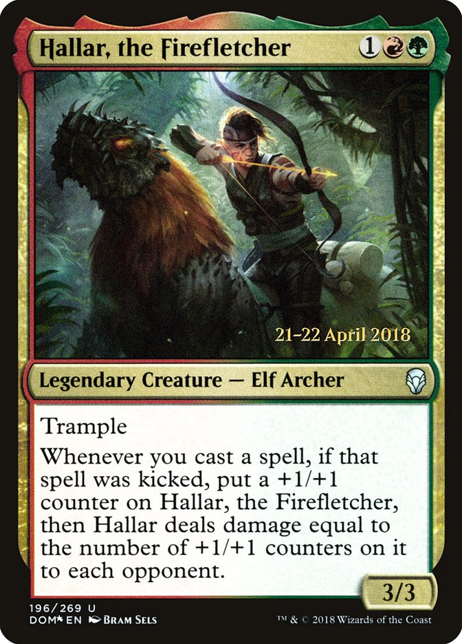 Hallar, the Firefletcher [Dominaria Prerelease Promos] | Golgari Games