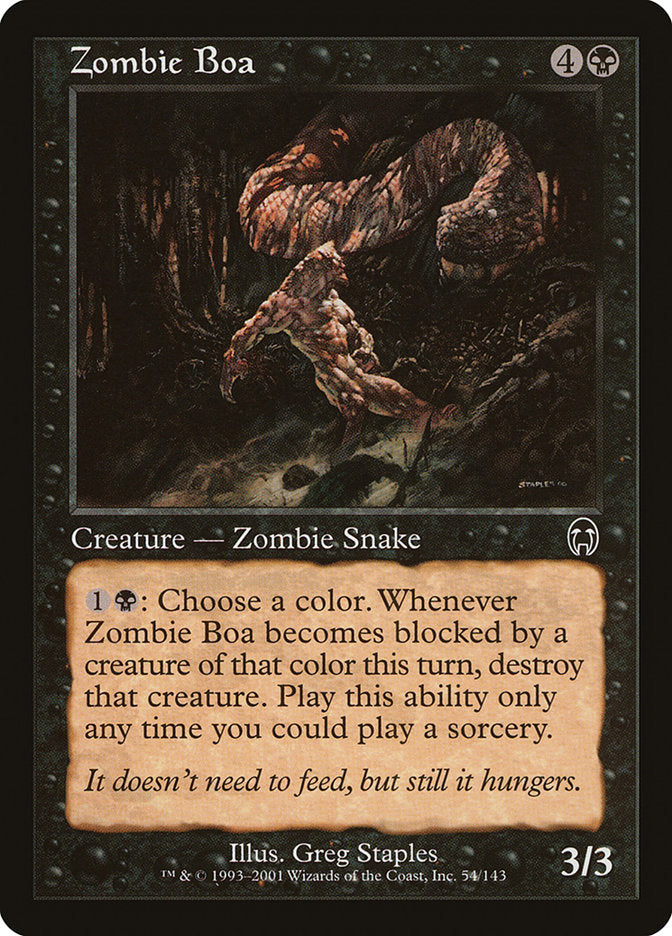 Zombie Boa [Apocalypse] | Golgari Games