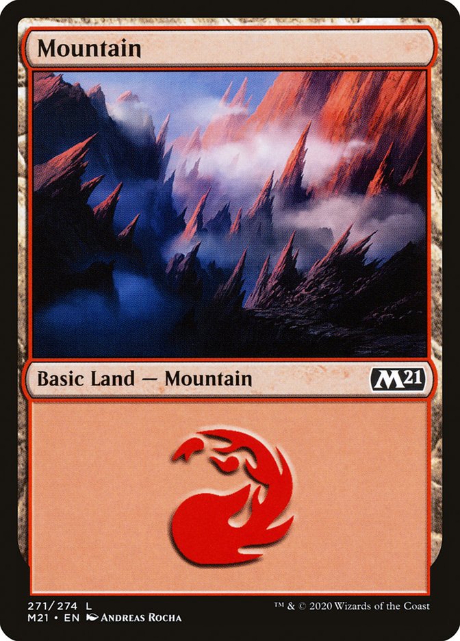 Mountain (271) [Core Set 2021] | Golgari Games