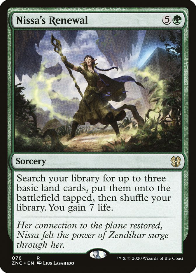 Nissa's Renewal [Zendikar Rising Commander] | Local Legends