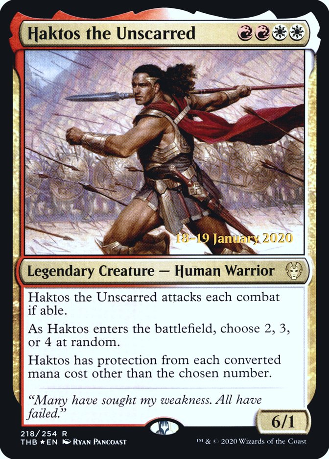 Haktos the Unscarred [Theros Beyond Death Prerelease Promos] | Local Legends