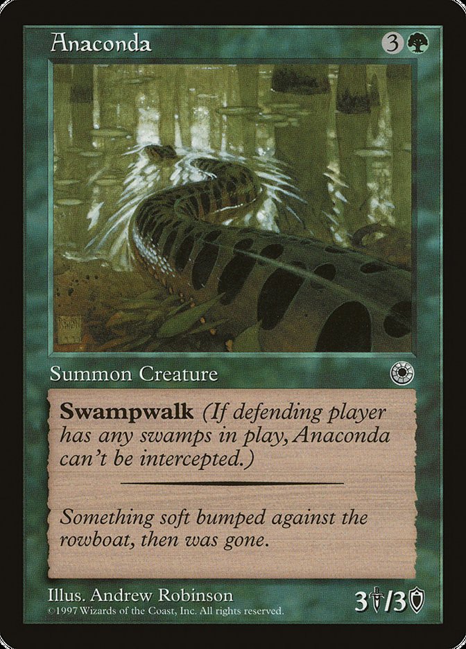 Anaconda (With Flavor Text) [Portal] | Golgari Games