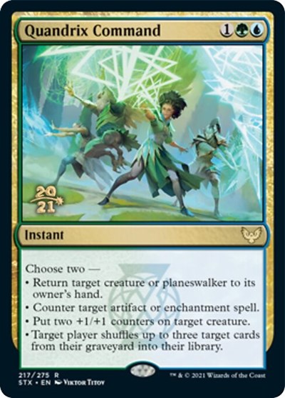 Quandrix Command [Strixhaven: School of Mages Prerelease Promos] | Golgari Games