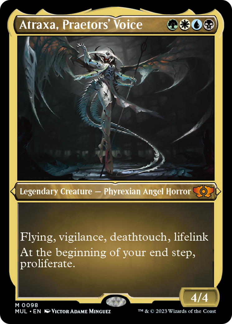 Atraxa, Praetors' Voice (Foil Etched) [Multiverse Legends] | Golgari Games