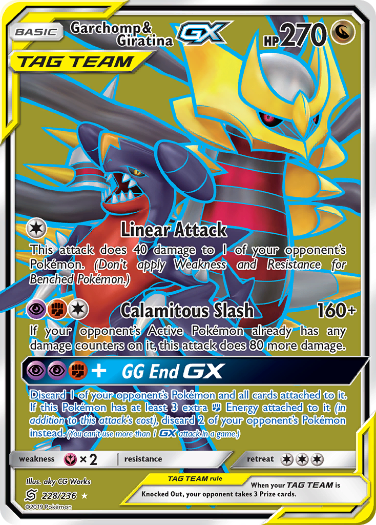 Garchomp & Giratina GX (228/236) [Sun & Moon: Unified Minds] | Golgari Games