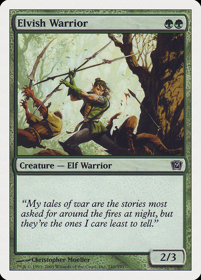 Elvish Warrior [Ninth Edition] | Golgari Games