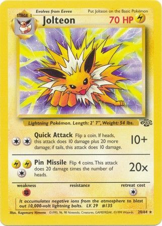 Jolteon (20/64) [Jungle Unlimited] | Golgari Games