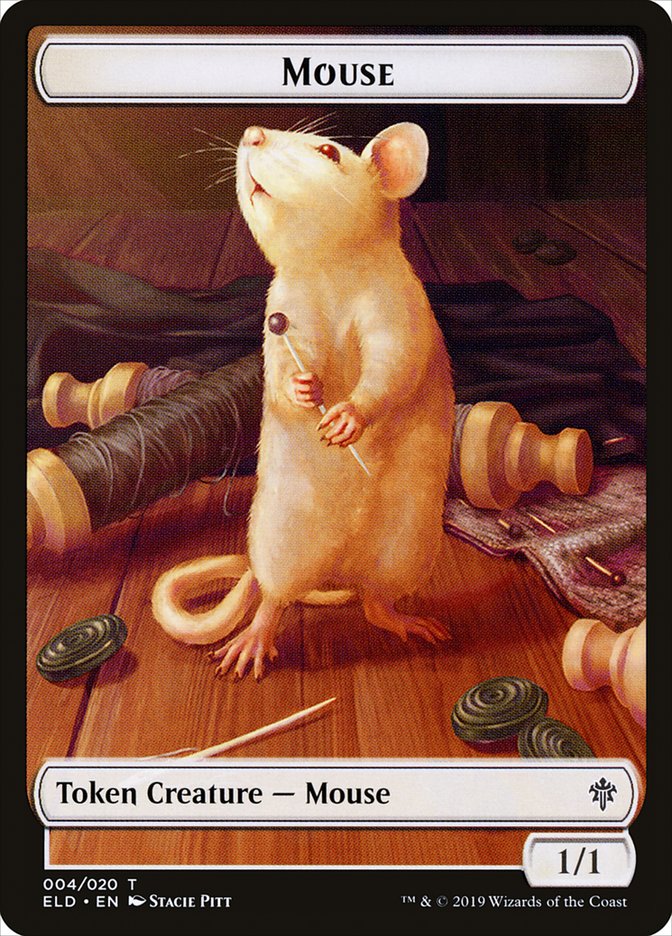 Mouse Token [Throne of Eldraine Tokens] | Golgari Games