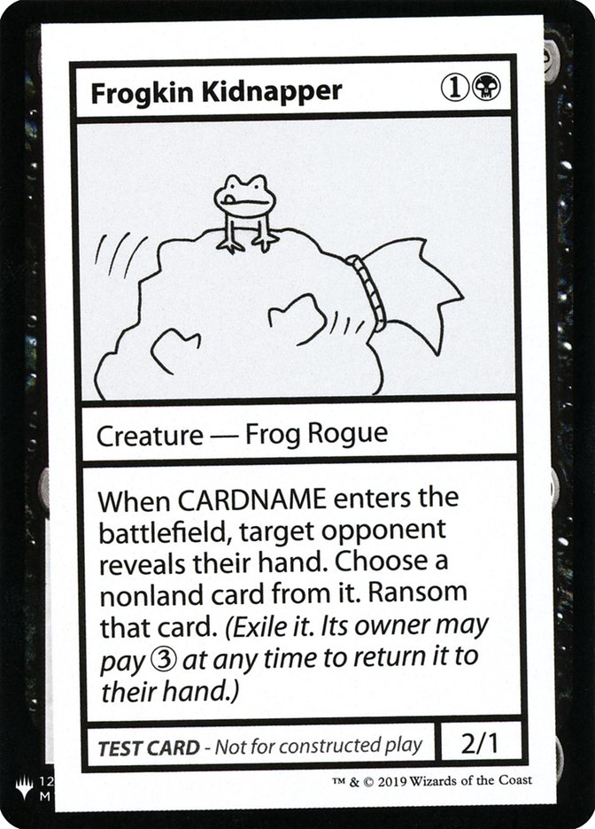 Frogkin Kidnapper [Mystery Booster Playtest Cards] | Golgari Games