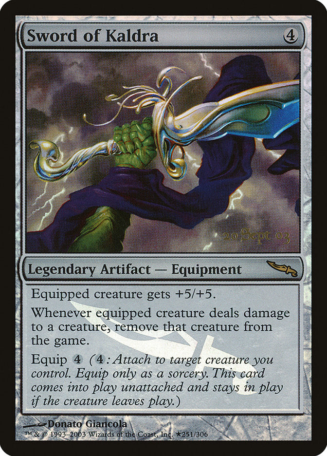 Sword of Kaldra [Mirrodin Promos] | Local Legends