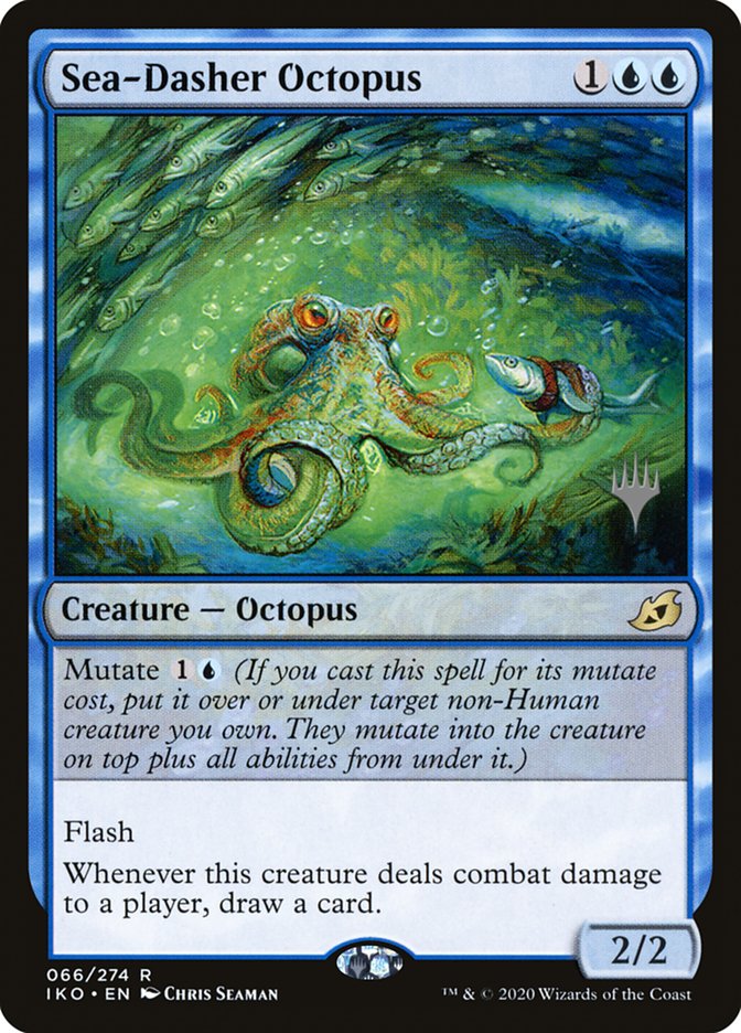 Sea-Dasher Octopus (Promo Pack) [Ikoria: Lair of Behemoths Promos] | Golgari Games