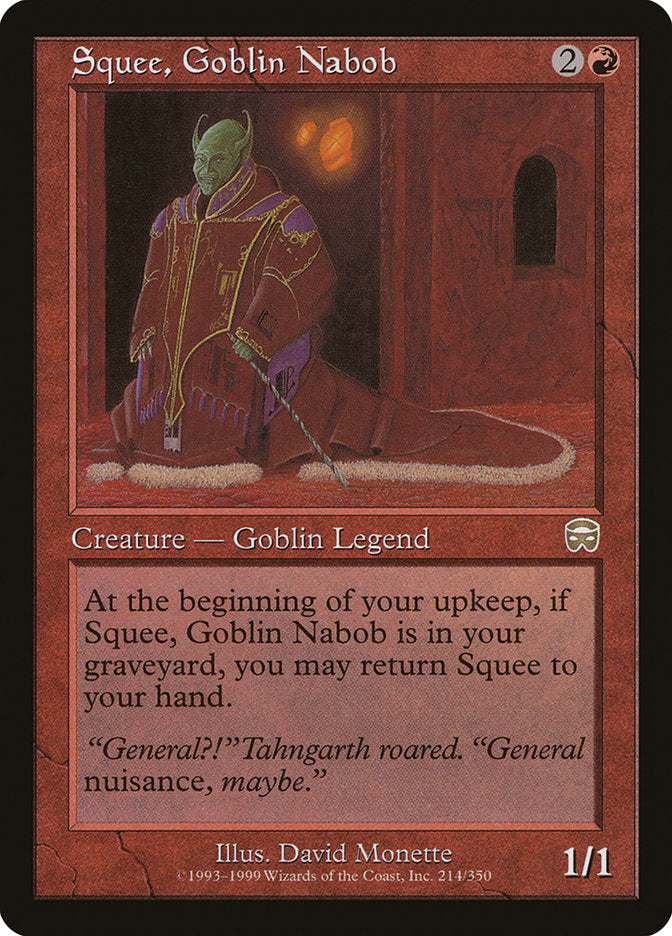 Squee, Goblin Nabob [Mercadian Masques] | Local Legends