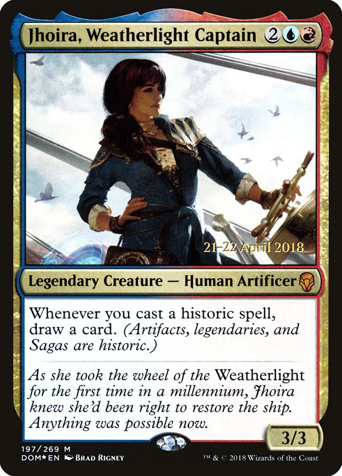 Jhoira, Weatherlight Captain [Dominaria Prerelease Promos] | Golgari Games