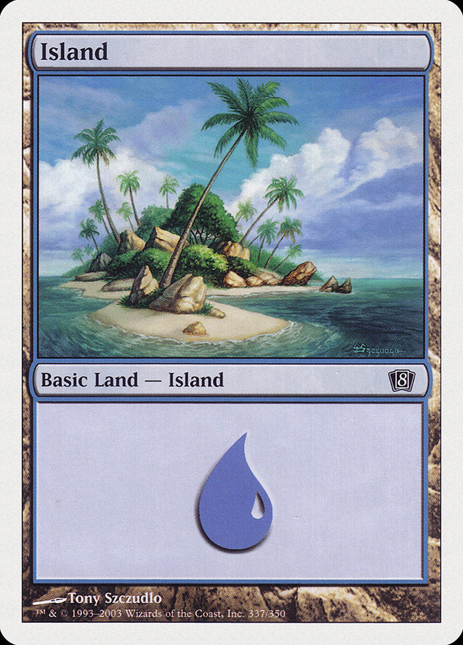 Island (337) [Eighth Edition] | Golgari Games