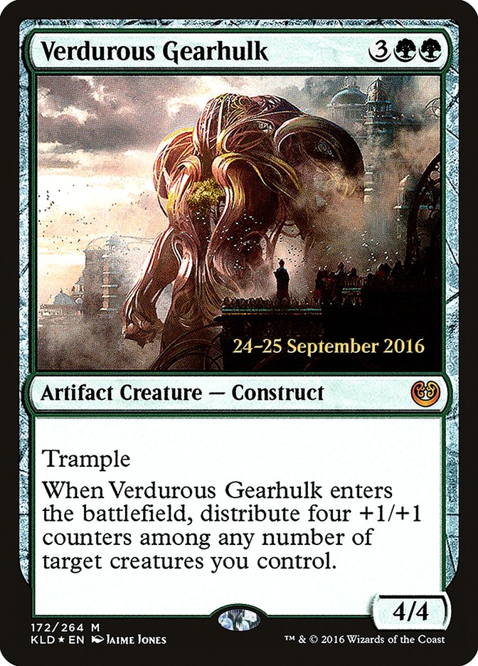 Verdurous Gearhulk [Kaladesh Prerelease Promos] | Golgari Games