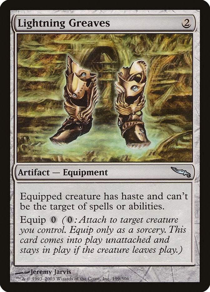 Lightning Greaves [Mirrodin] | Golgari Games