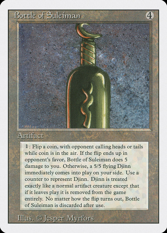 Bottle of Suleiman [Revised Edition] | Golgari Games