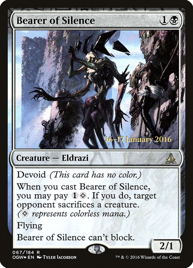 Bearer of Silence [Oath of the Gatewatch Prerelease Promos] | Local Legends