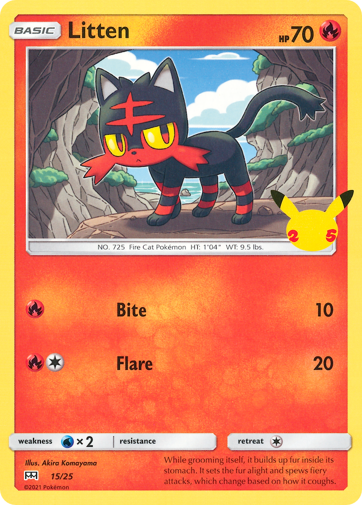 Litten (15/25) [McDonald's 25th Anniversary] | Golgari Games