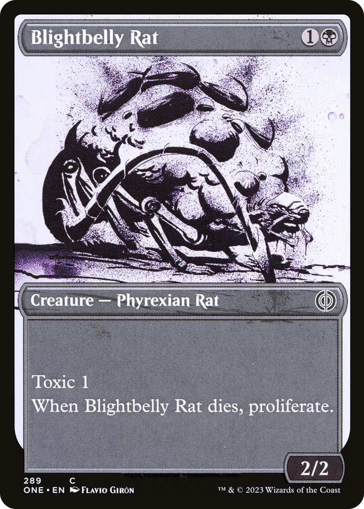 Blightbelly Rat (Showcase Ichor) [Phyrexia: All Will Be One] | Golgari Games