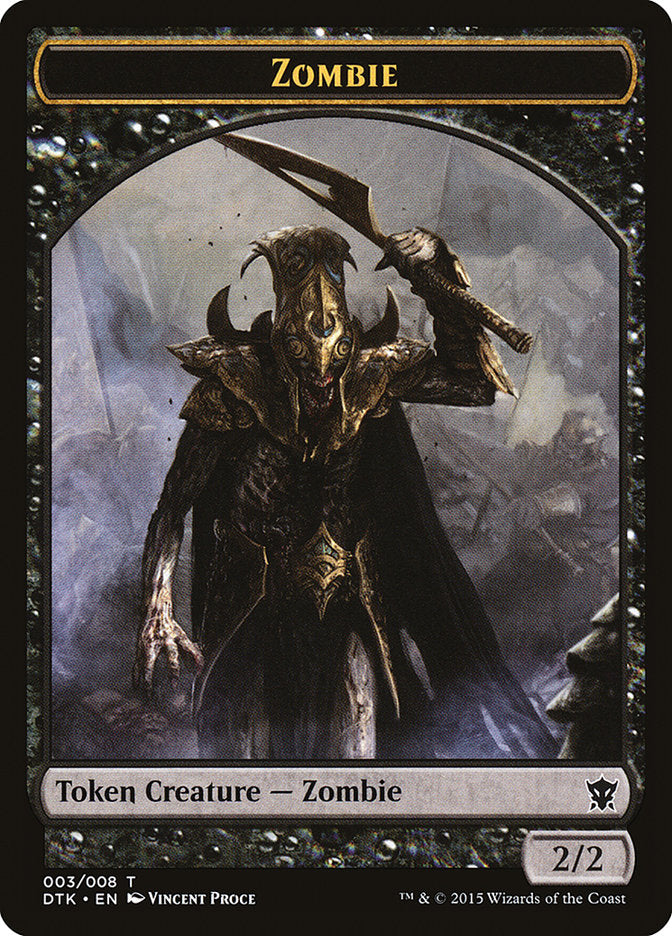 Zombie Token [Dragons of Tarkir Tokens] | Golgari Games